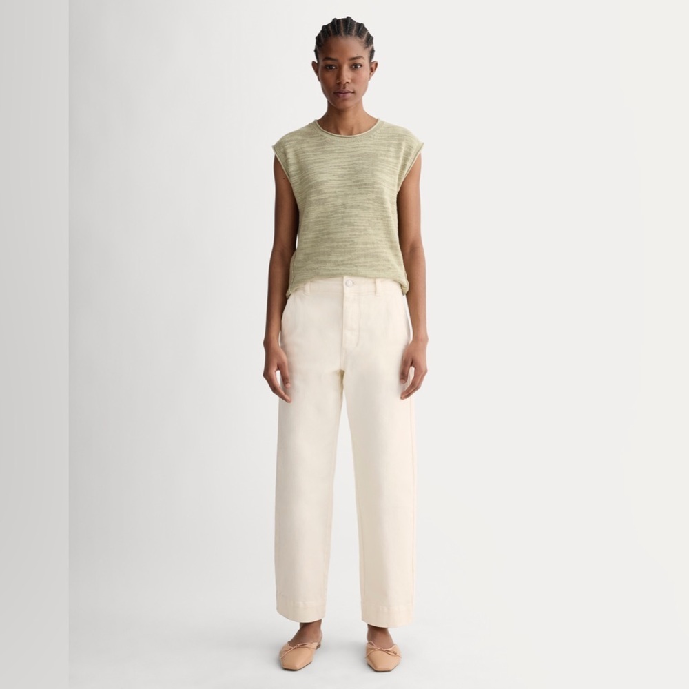 Everlane Light Tan Straight Leg Pants size 0
